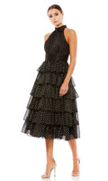 Velveis | Elegant Black Midi Dress for Wedding Guests and Formal Occasions