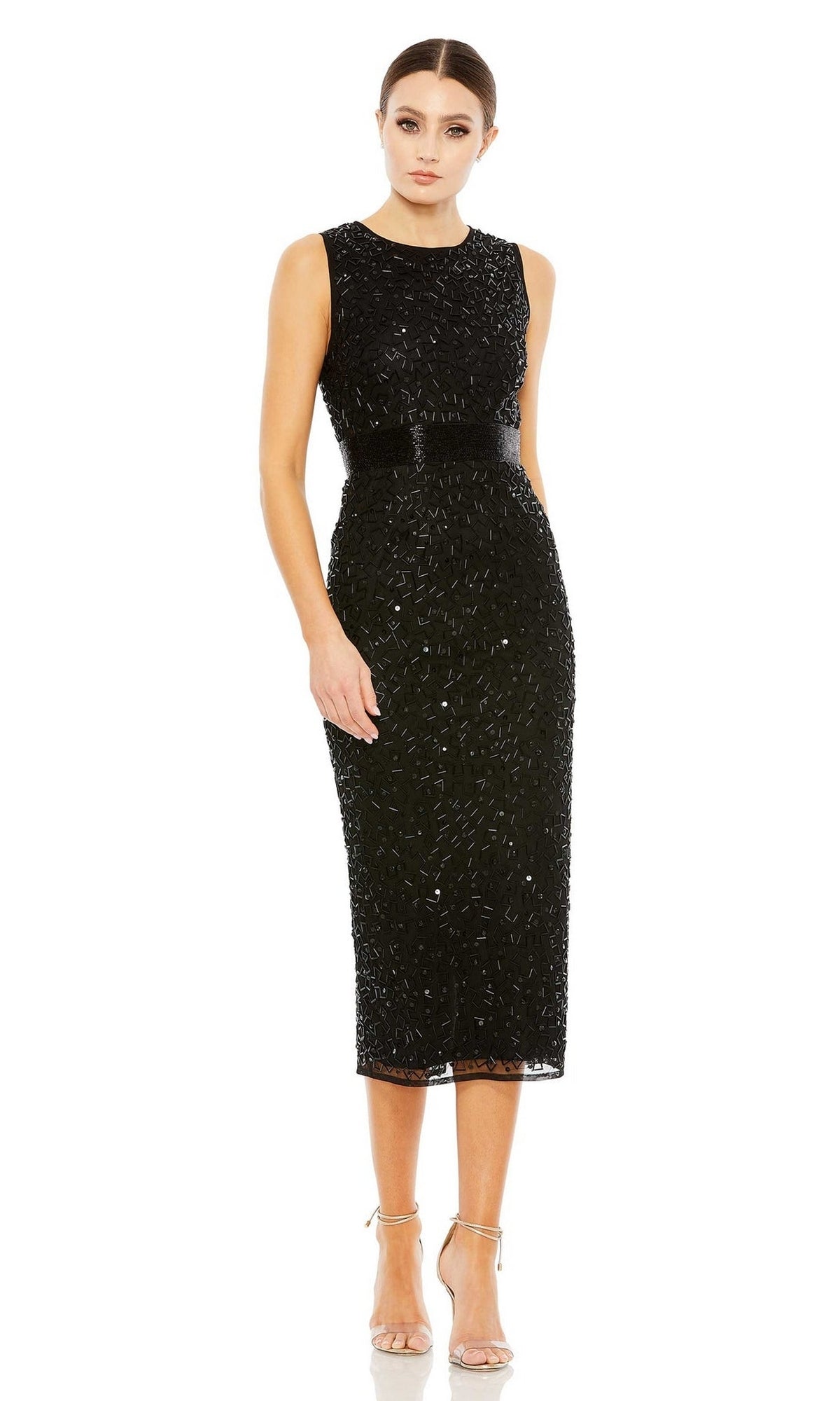 Velveis | Beaded Midi Dress for Wedding Guests and Elegant Events