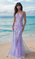 Velveis | Fringe-Accented Glitter Floor-Length Evening Gown for Formal Events