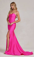 Velveis | Sleek Tight-Fit Sweetheart Strapless Long Formal Gown