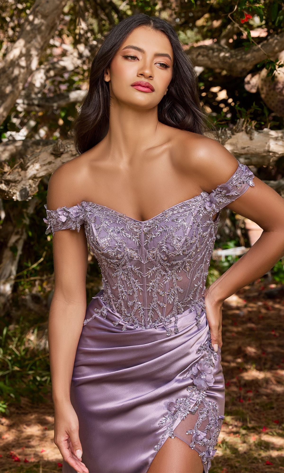 Velveis | Romantic Off-the-Shoulder Sweetheart Long Prom Gown